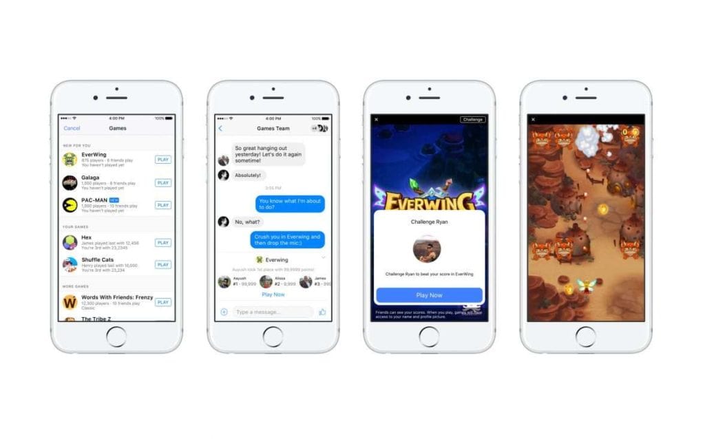 Facebook Messenger Games: Play Classic Arcade Games