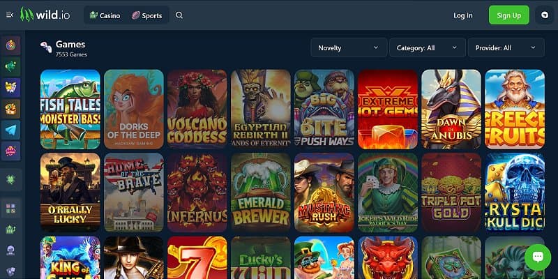 7,600+ Themed Slots